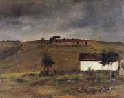 Fernand Khnopff In Fosset Rain oil